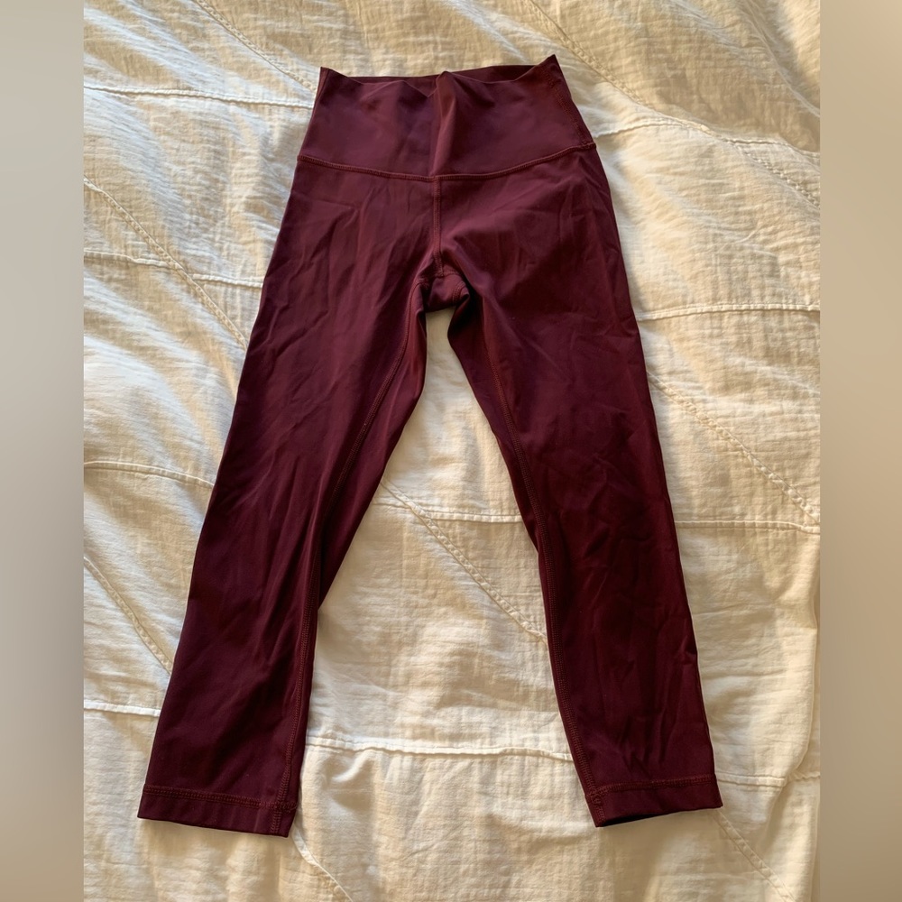 Lululemon Wunder Under Crop Dark Adobe - Size 4